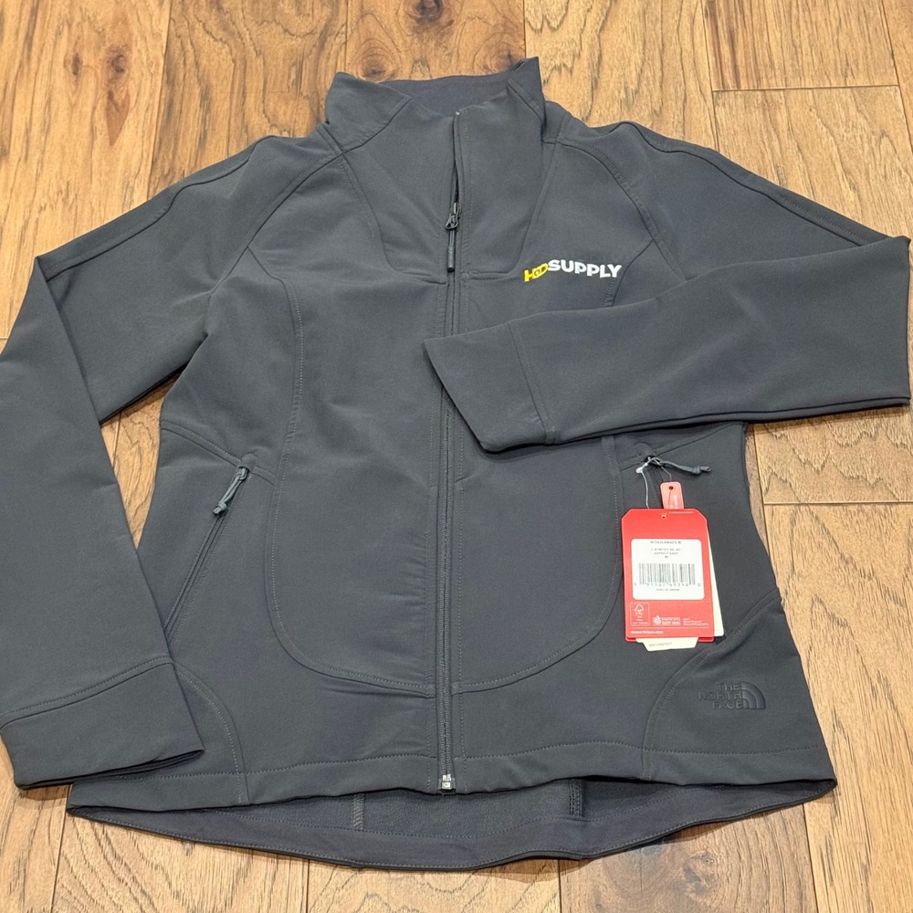 The North Face Womens Medium Stretch Softshell Jacket Asphalt Grey NEW With Tags